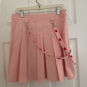 Pink skirt w/ heart straps
